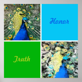 Poster Peacock Art