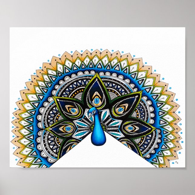 Poster Peacock Art (Frente)