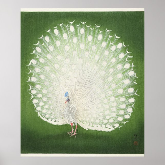 Poster Peacock de Ohara Koson (1925-1936) (Frente)