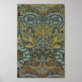 Poster Peacock e Dragon (por William Morris)