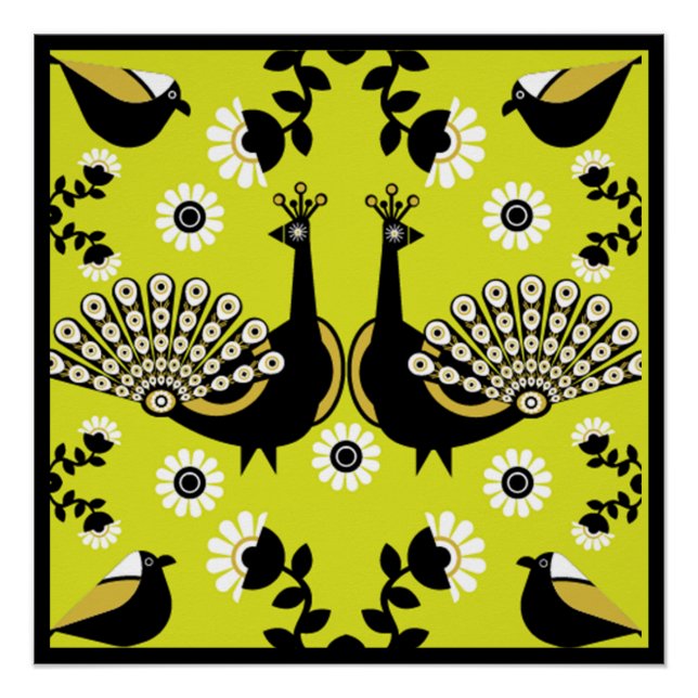 Pôster Peacock Jewelry E Decor (Frente)