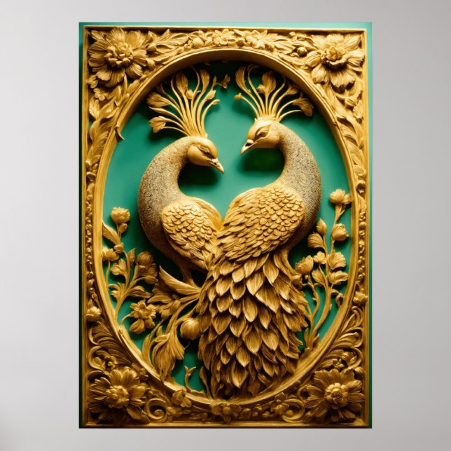 Poster Peacock Splendor - Traga a natureza para dentro de (Frente)