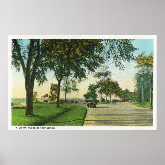 Pôster Peaks Island View of Pumpkin Knob (Frente)