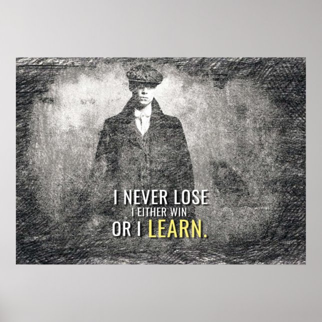 Poster Peaky Blinders  I Never Lose (Frente)