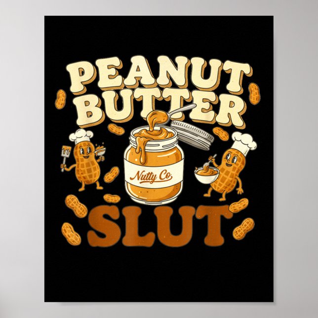 Poster Peanut Butter Funny Peanut Butter Lovers Apparel  (Frente)