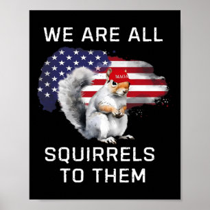 Poster Peanut The Squirrel - Justiça Para Peanut Mega Pea