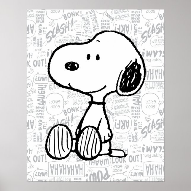 Poster PEANUTS | Esnoopia sobre Histórias em quadrinhos b (Frente)