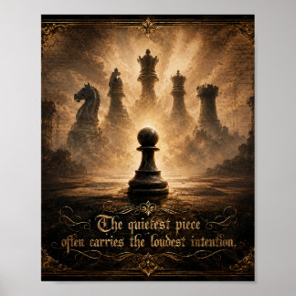 Poster peão de xadrez