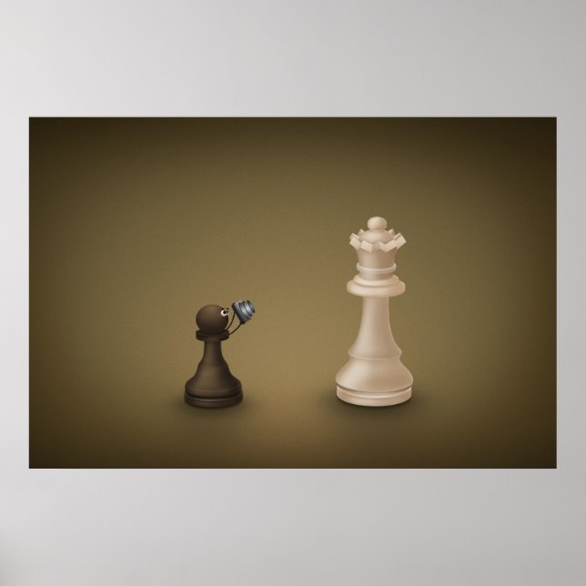 Pôster Peão leva a Rainha (Frente)