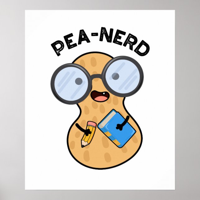 Poster Peão-nerd Engraçado, Nerd-de-amendoim (Frente)