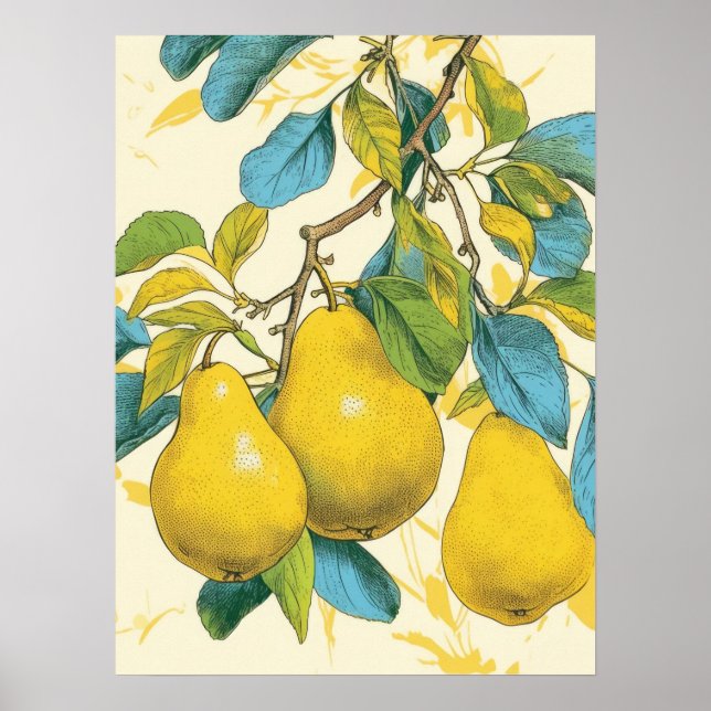 Poster Pear ouro (Frente)