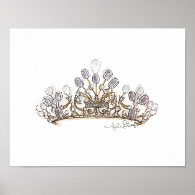 Poster Pearl Crown por Heather French Henry (Frente)