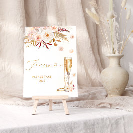 Poster Pearls & Prosecco Floral Favor