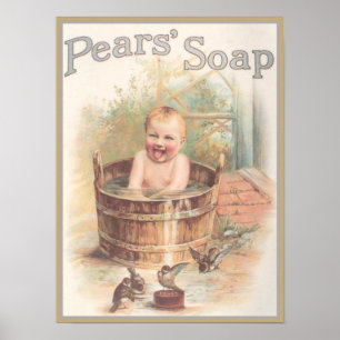 Pôster Pears Sopa Baby Ad