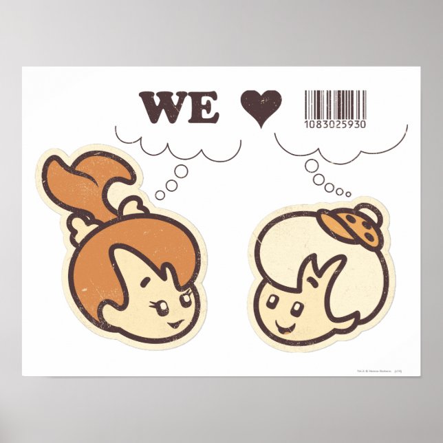 Pôster Pebbles e Bam Bam Nós amamos (Frente)