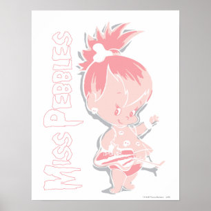 Pôster PEBBLES™ no rosa