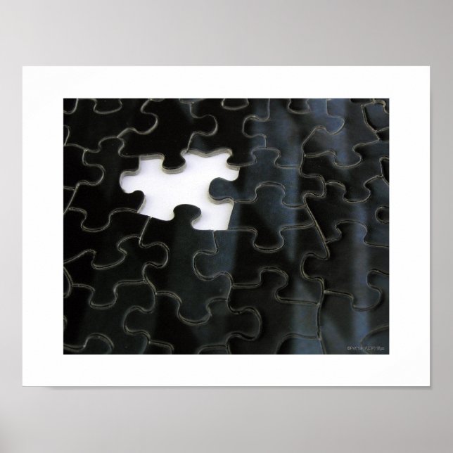 Pôster Peça de Puzzle Faltando (Frente)