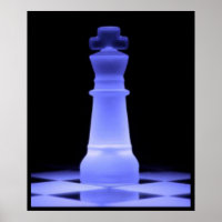 Peça de Xadrez Rei Azul