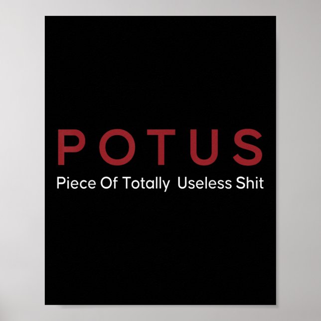 Poster Peça do Potus Totalmente Inútil  (Frente)