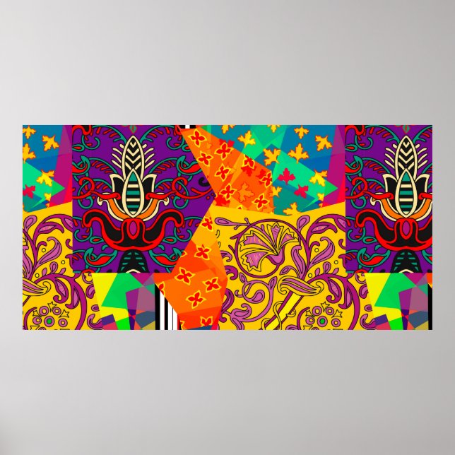 Poster Peça festiva em índio, turco, italiano, por (Frente)