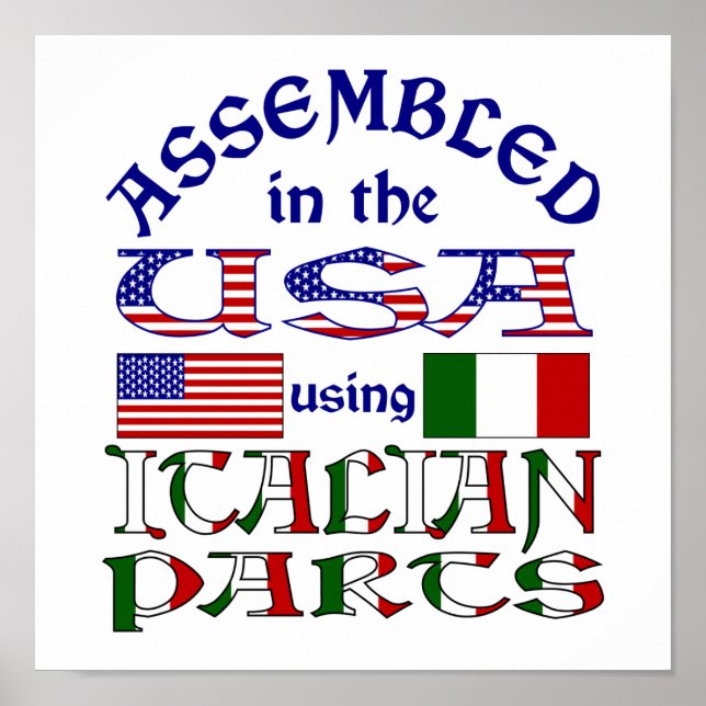 Pôster Peças italianas (Frente)