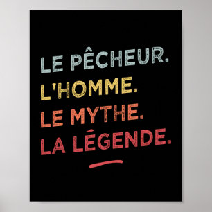 Poster Pêcheur l'homme le mythe la légende