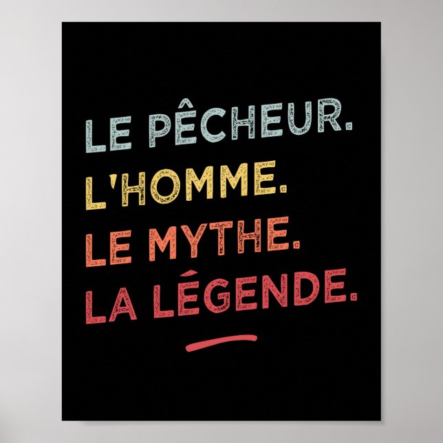 Poster Pêcheur l'homme le mythe la légende (Frente)