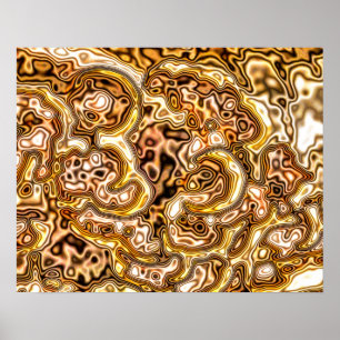 PÔSTER PEDAÇOS DOURADOS