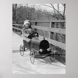 Poster Pedal antigo Carro, 1922