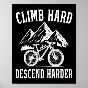 Poster Pedale Duro, Desça Ainda Mais Duro Mountain Bike