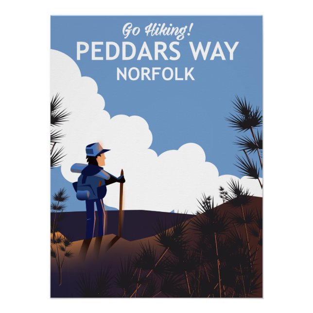 Pôster Peddars Way Norfolk Caminhando poster (Frente)