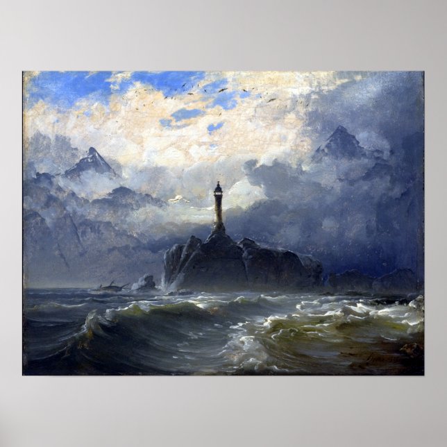 Poster Peder Balke Seascape (Frente)