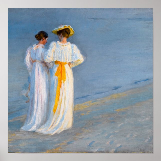 Poster Peder Severin Kroyer - Anna Ancher & Marie Kroyer (Frente)