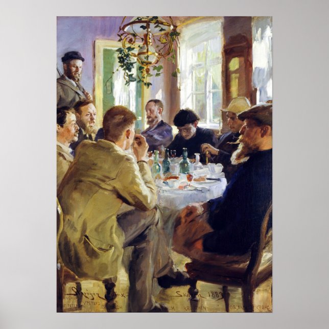 Poster Peder Severin Kroyer - Lunchtime (Frente)