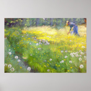 Poster Peder Severin Kroyer - Marie Kroyer no Jardim