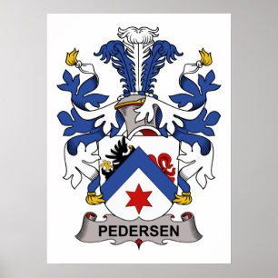 Poster Pedersen Family Crest