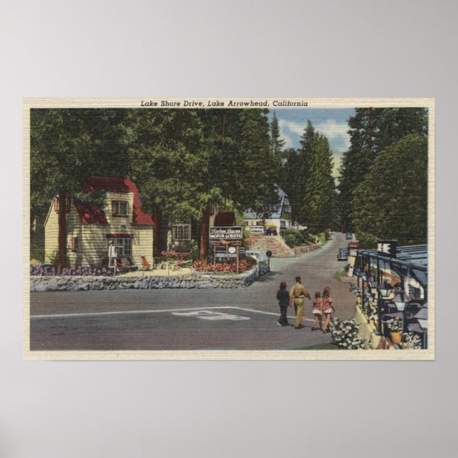 Pôster Pedestres em Lake Shore Drive (Frente)