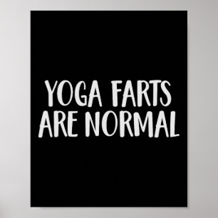 Poster Peditos de Yoga São Normais Piadas de Peidar