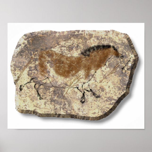 Pôster Pedra do Cavalo Lascaux (Frente)