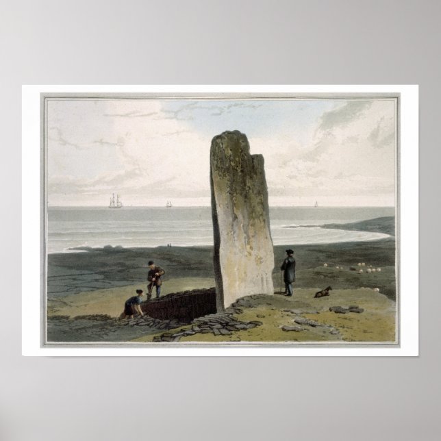 Pôster Pedra Druida em Strather perto de Barvas, Ilha de  (Frente)