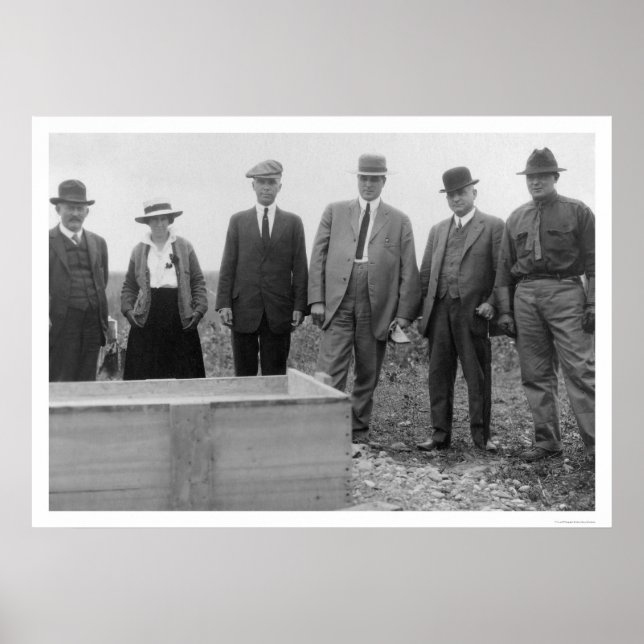 Pôster Pedra fundamental da Universidade do Alasca 1916 (Frente)