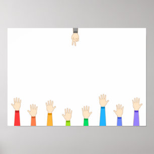 Poster Pedra-papel-tesoura.