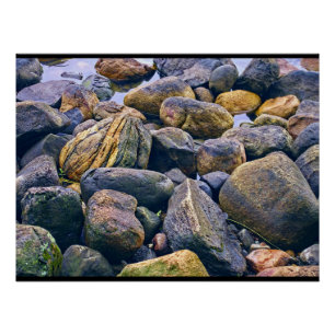 Pôster Pedras coloridas