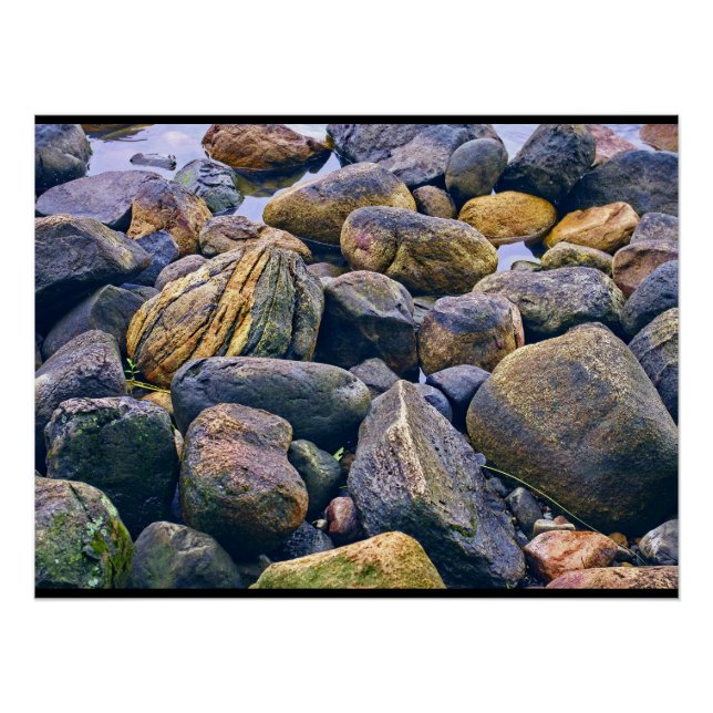 Pôster Pedras coloridas (Frente)