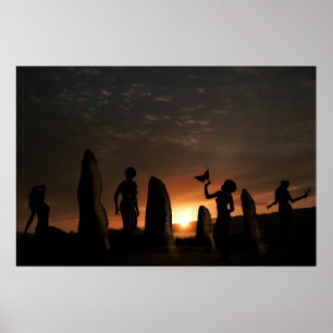 Pôster Pedras de druidas da paz