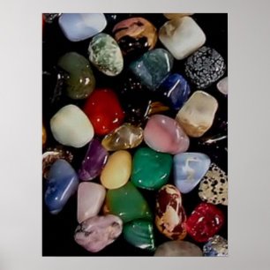 Poster Pedras de gema coloridas