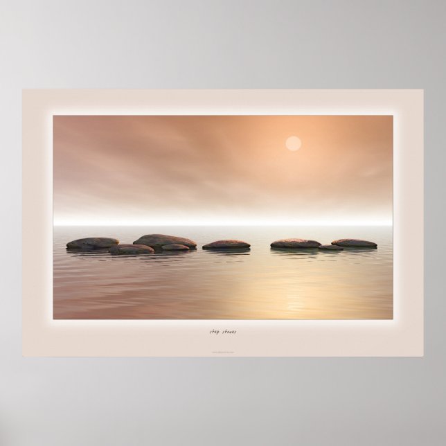 Pôster pedras de passo (Frente)