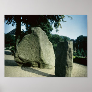 Pôster Pedras do rune de Viking