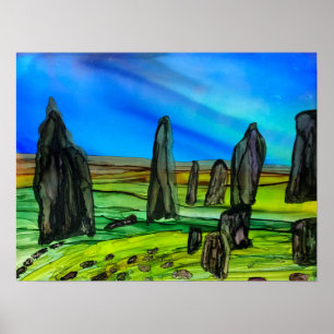 Poster Pedras em pé de calanisa