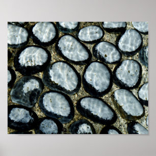 Poster Pedras sob água
